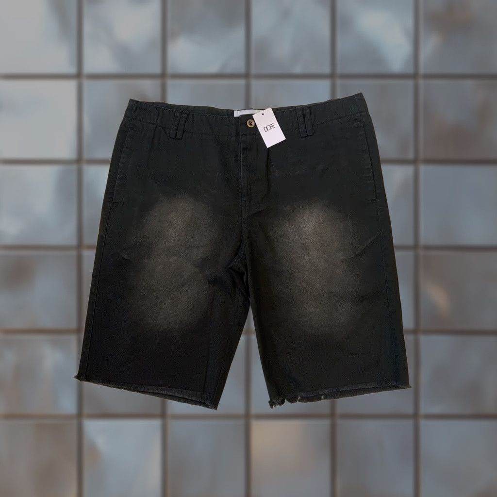 Vintage NWT Dope Clothing Summer 2015 Raw Edge Frayed Black Faded Chino Shorts Sz. 36 Men Black Chino Shorts 36 Mens Summer 2015 NWT Dope Clothing Size US 36 / EU 52 - 1 Thumbnail