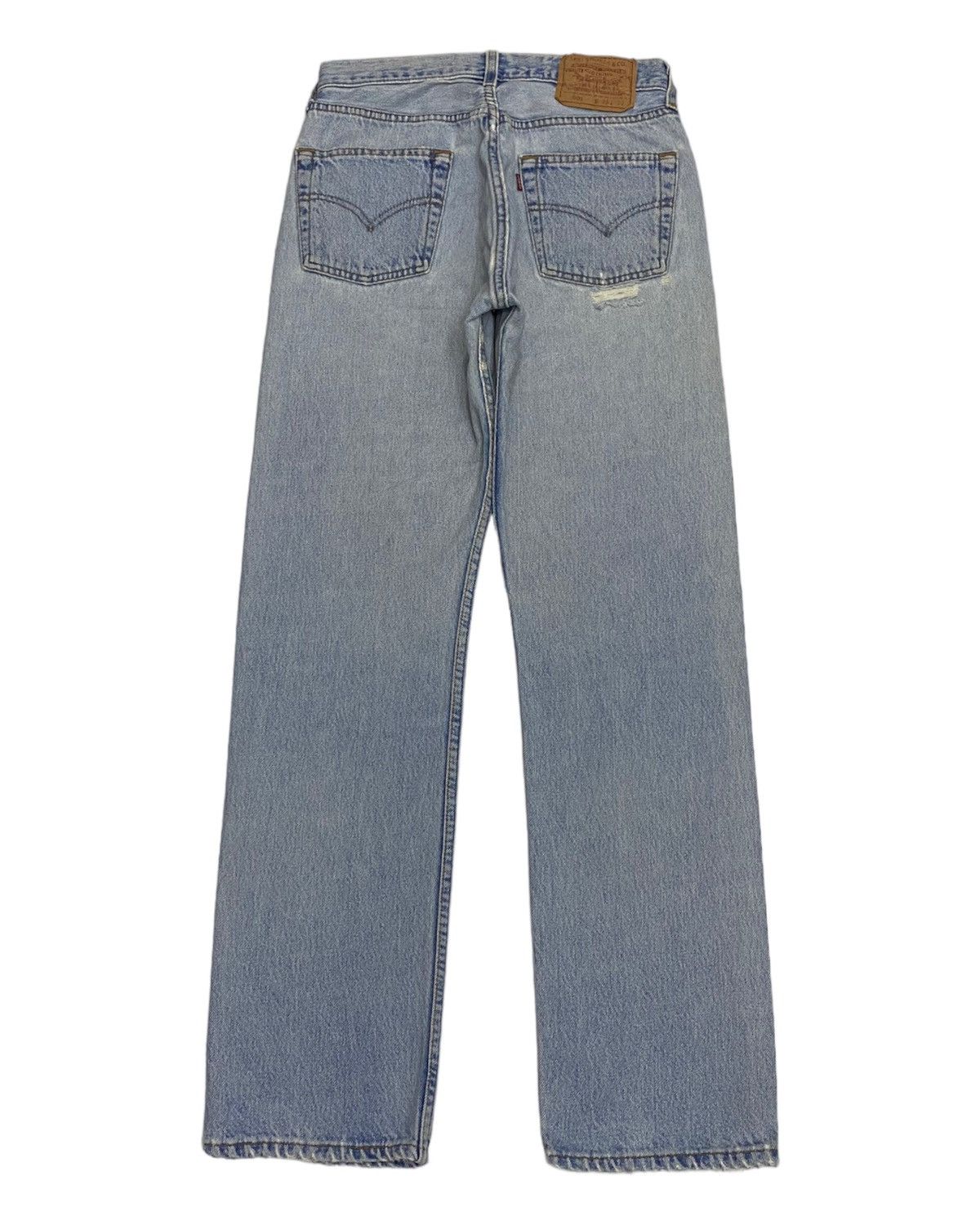 Levi's × Vintage LEVIS 501 MADE IN USA BLUE WASH DISTRESSED DENIM JEANS Size US 27 - 2 Thumbnail