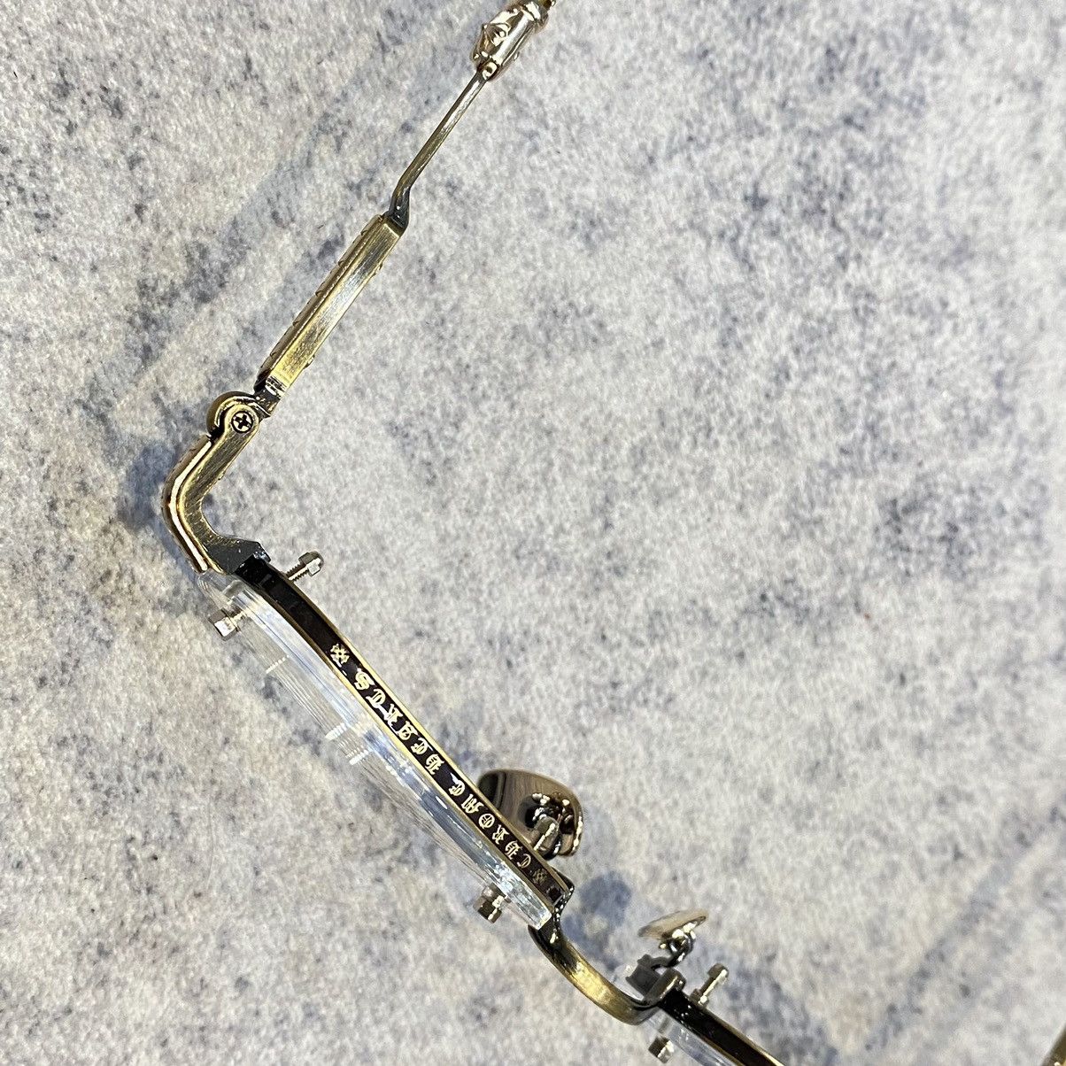 Chrome Hearts HROME HEARTS FROSTED Antique Gold/Dark Tortoise Size ONE SIZE - 6 Thumbnail
