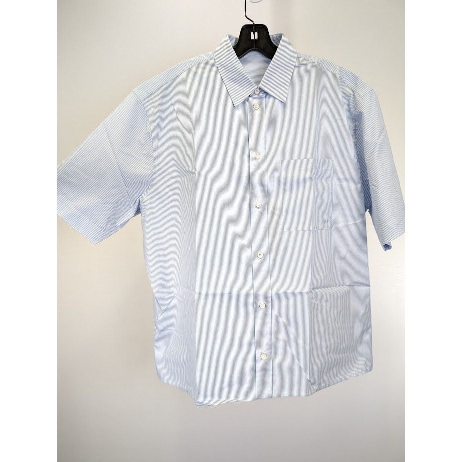 Bottega Veneta o1rshd1 Cotton Striped Shirt in White/Blue Size US M / EU 48-50 / 2 - 8 Thumbnail