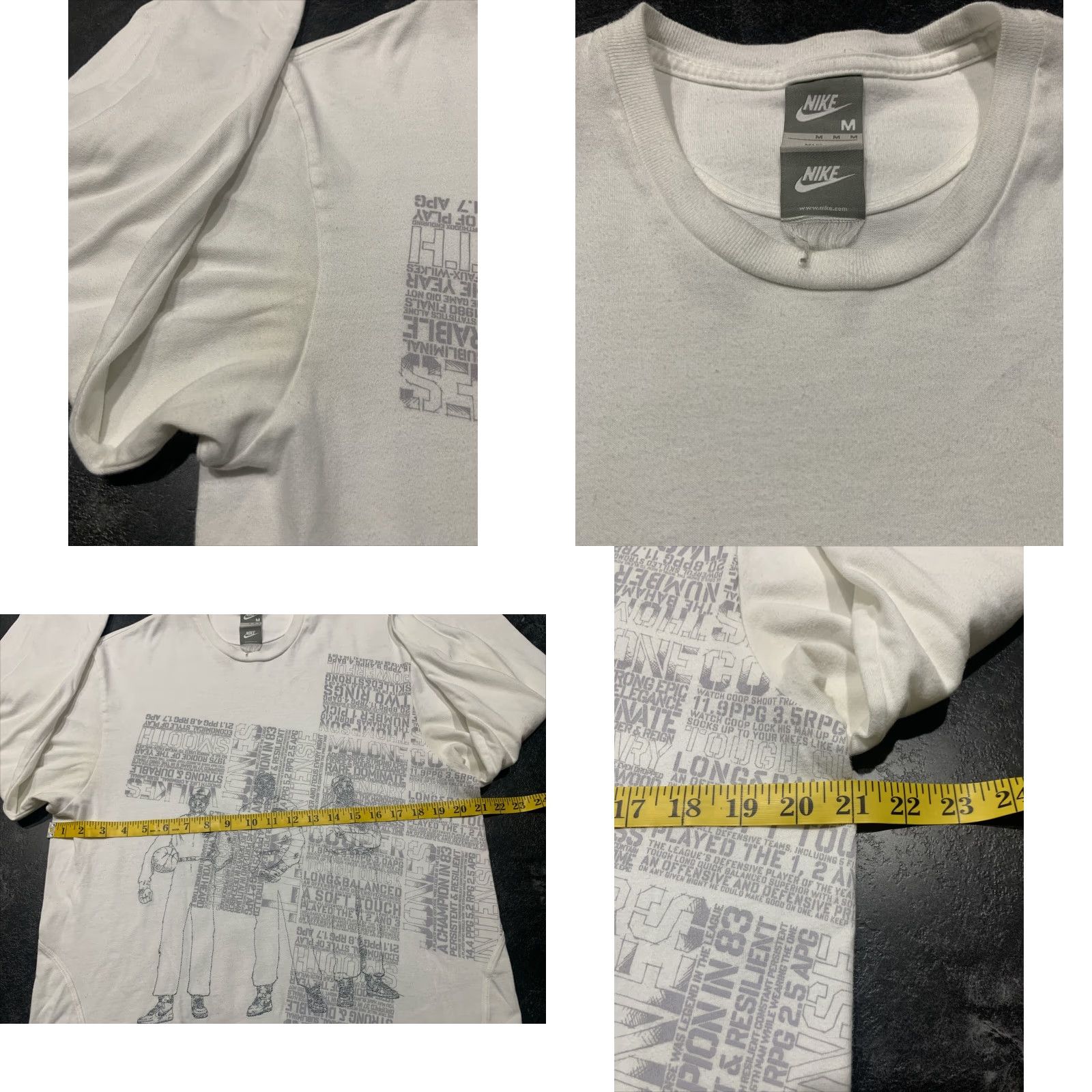 Nike NIKE AIR FORCE 1 GRAPHIC T-SHIRT WHITE GRAY LONG SLEEVE MENS M Size US M / EU 48-50 / 2 - 8 Thumbnail