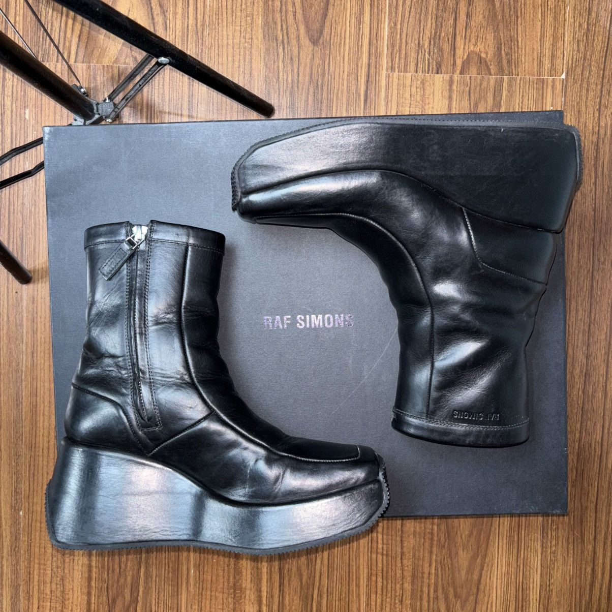 Raf Simons Raf Simons AW22-23 Avant-Garde Platform Ankle Boots Size US 9 / IT 39 - 13 Thumbnail