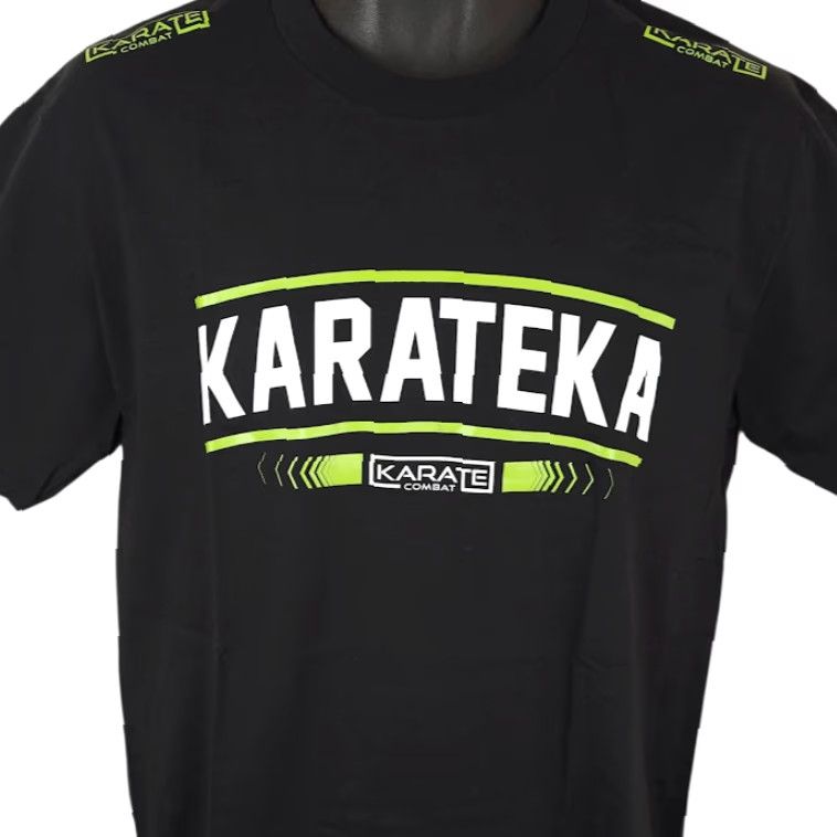 Vintage Karate Combat T Shirt Mens Size Medium Black MMA Fighting Shirt Short Sleeve Crew Neck Sports Militant Size US M / EU 48-50 / 2 - 2 Thumbnail