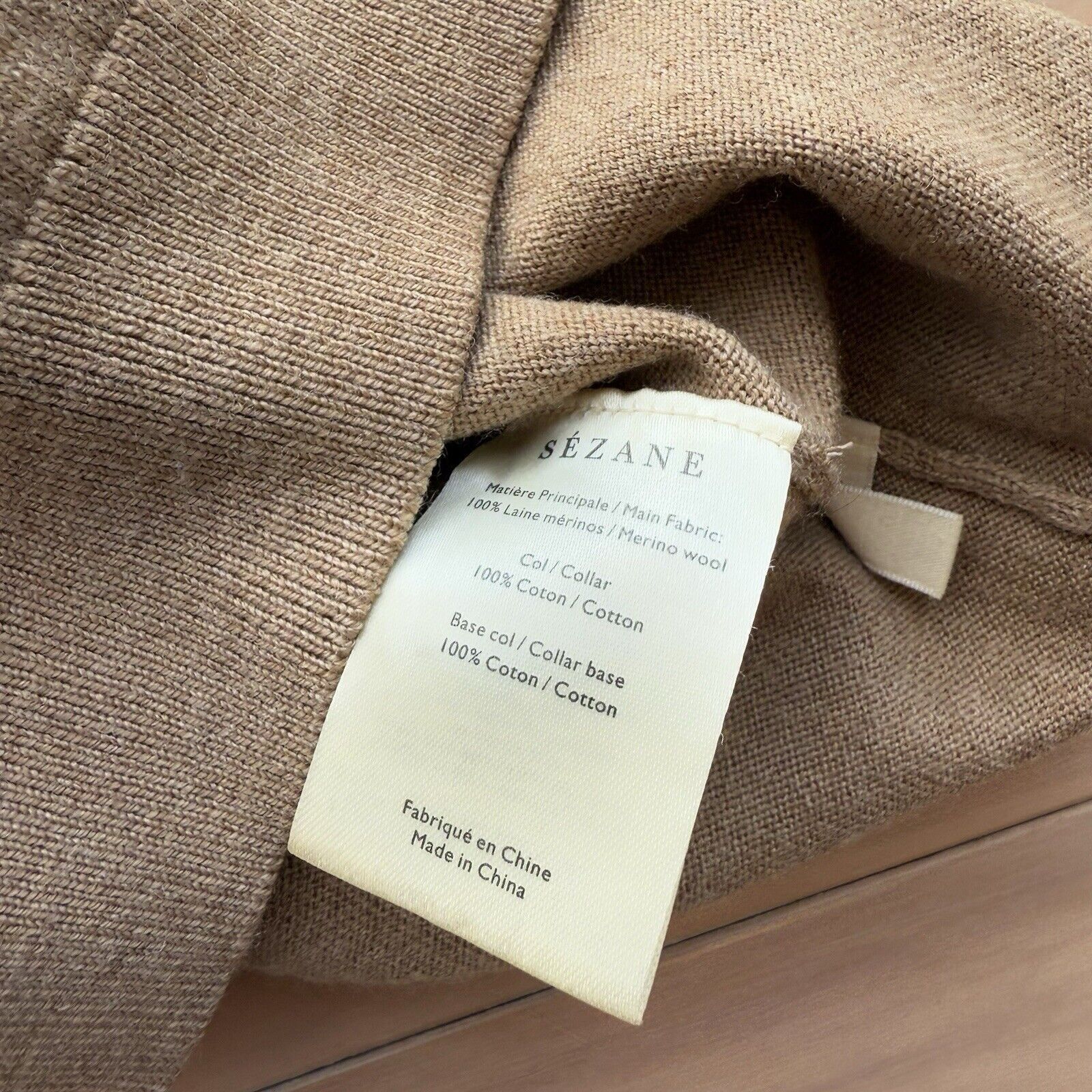 Sezane La Maille Sezane Sweater Women's Small Brown Wool Glam Boho Size S / US 4 / IT 40 - 8 Thumbnail