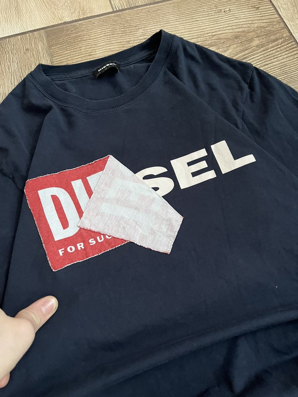 Diesel Vintage Diesel Sweater Big Log 90 Striped Avantgarde Y2K Size US M / EU 48-50 / 2 - 4 Thumbnail