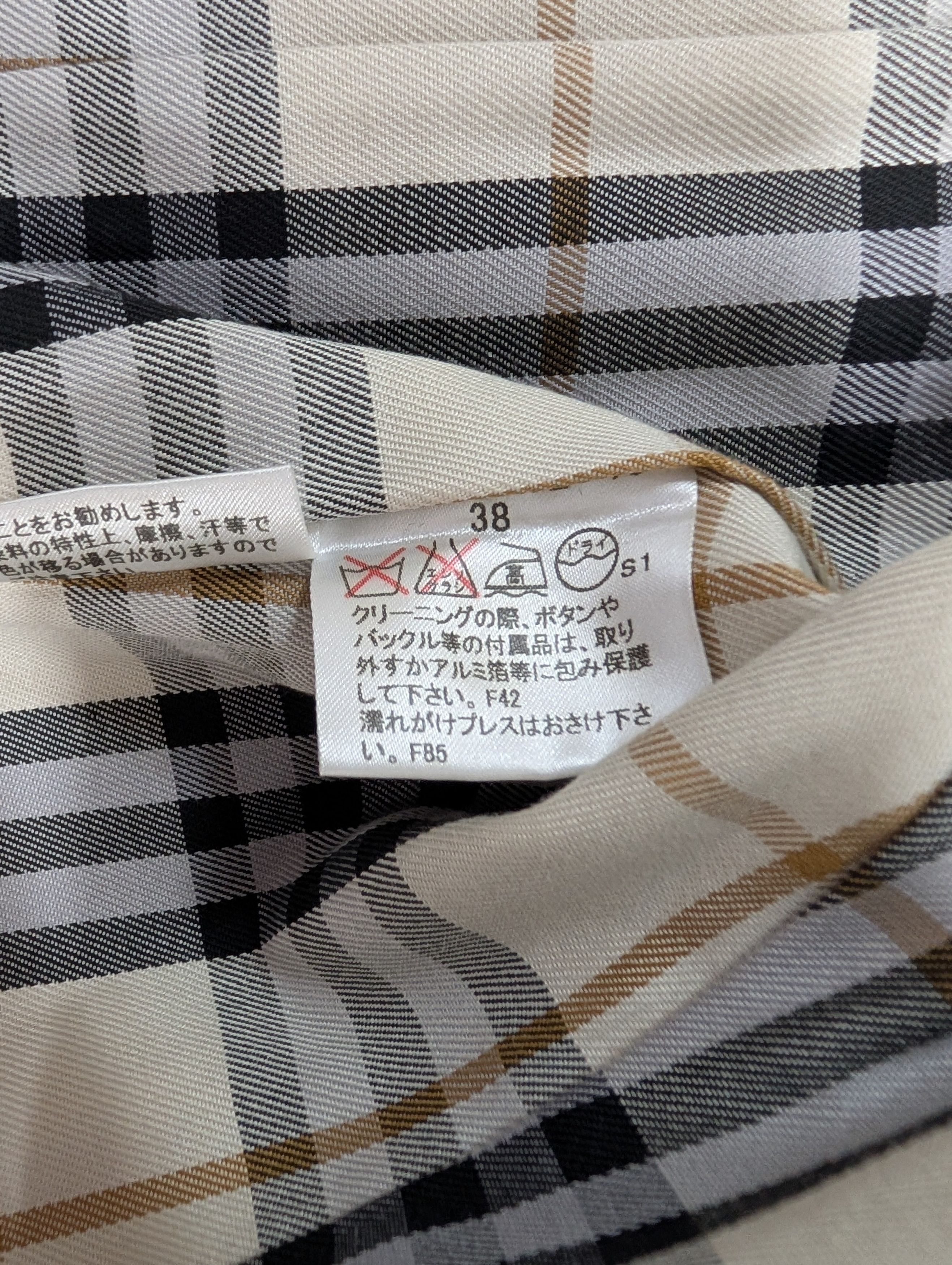 Burberry Beige Cotton Trench coat Size S / US 4 / IT 40 - 9 Thumbnail