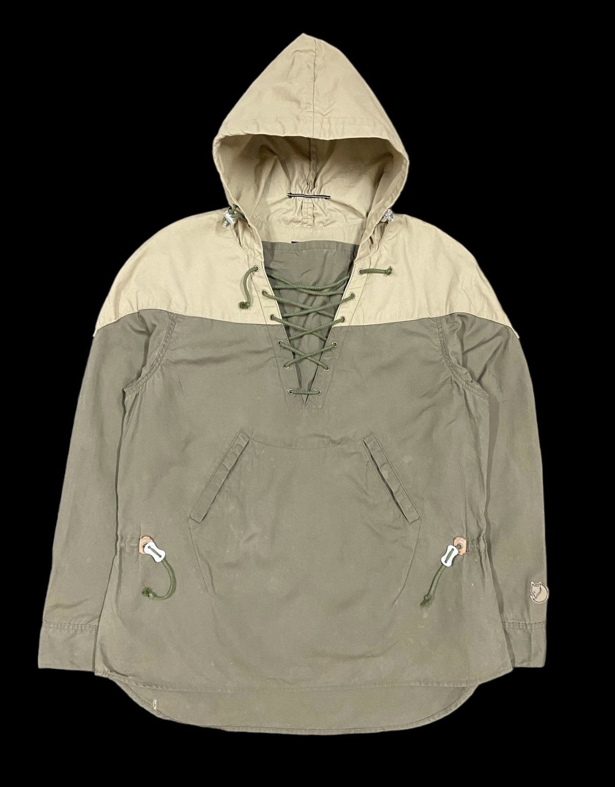 Fjallraven Vtg🔥FjallRaven G1000 Lace Up Color Block Parka Pullover Size US L / EU 52-54 / 3 - 2 Thumbnail