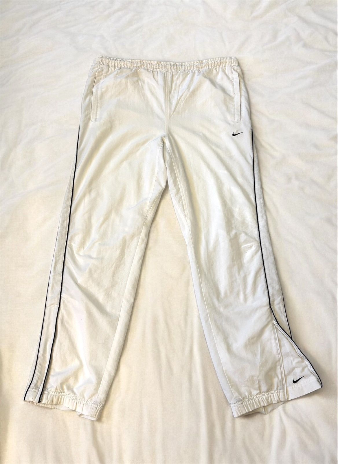 Nike Very Rare Vintage Nike Trackpants|Open Legl Y2K 2000er Style Size US 36 / EU 52 - 2 Thumbnail