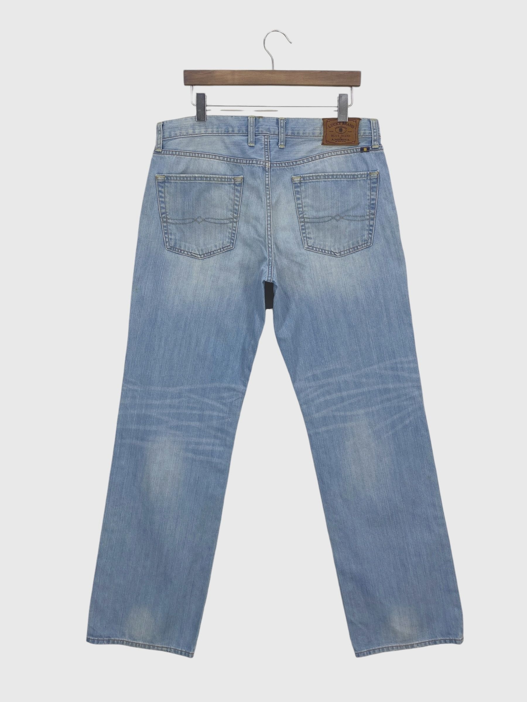 Lucky Brand × Vintage Lucky Brand Dungarees High Waisted Loose Jeans Size US 34 / EU 50 - 1 Thumbnail