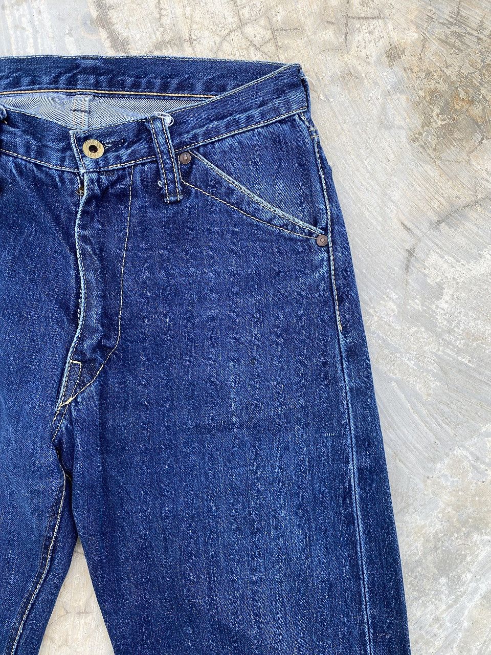 Trophy Clothing 1605 Cinch Back Selvedge Denim