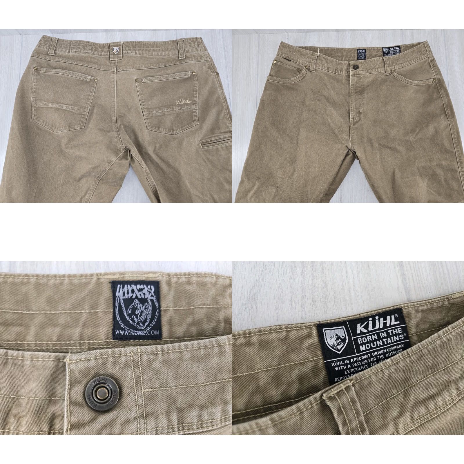 Vintage VINTAGE KUHL Rydr Pants Mens 40x29 Brown Canvas Outdoor Hiking Chino Pockets Stretch Regular 29 Inseam Mens Size US 40 / EU 56 - 9 Thumbnail