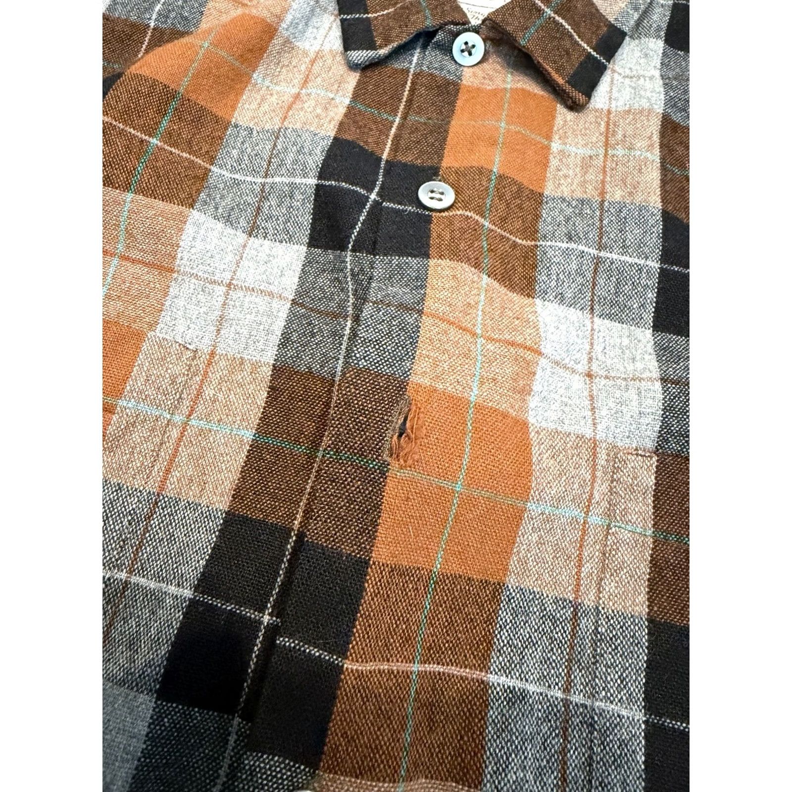 Vintage VINTAGE White Stag Shirt Mens Large Wool Blend Plaid Button-Up Size US L / EU 52-54 / 3 - 3 Thumbnail