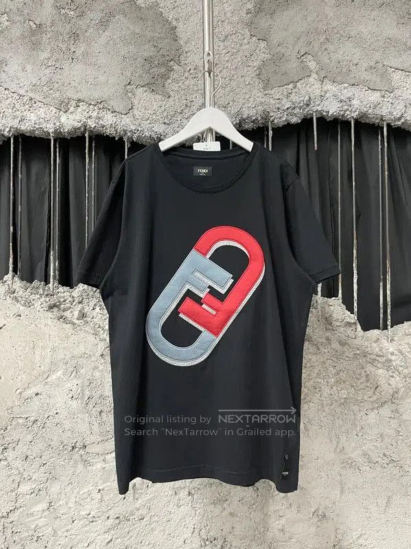 Fendi Fendi Black Cotton Graphic T-shirt for Women . Size XL / US 12-14 / IT 48-50 - 1 Thumbnail