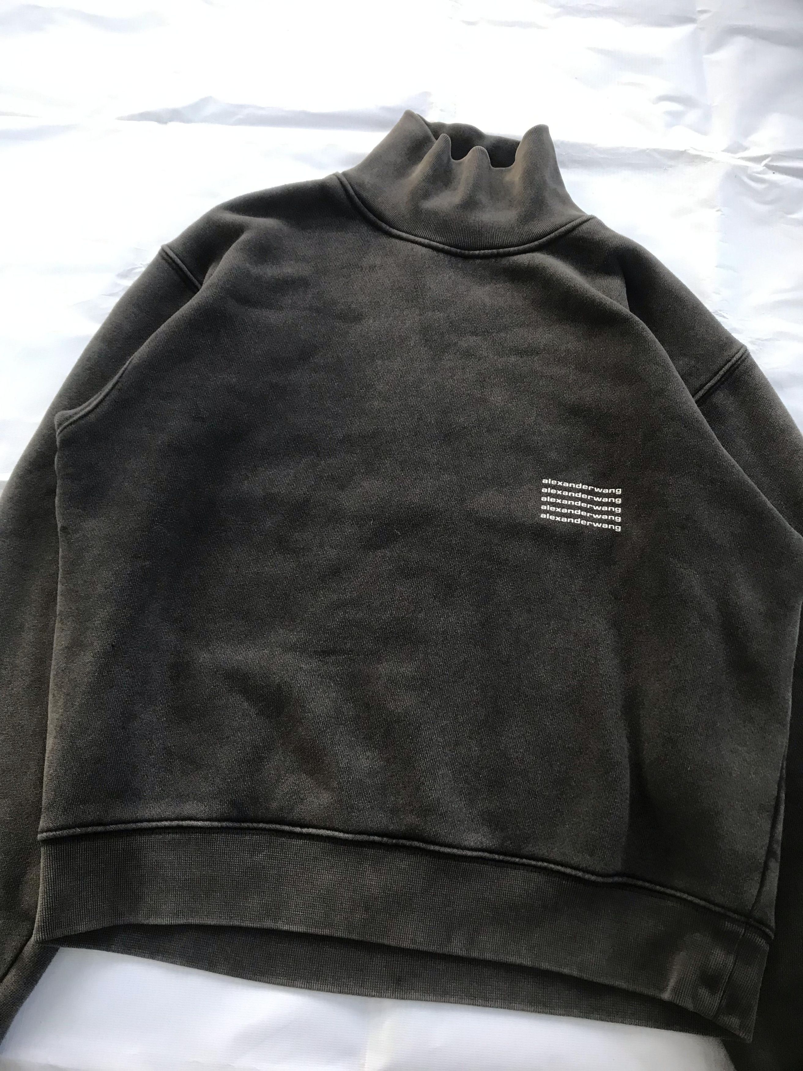 Alexander Wang × Designer Alexander Wang Graphic Print Logo Sweatshirt Faded Black Size US L / EU 52-54 / 3 - 3 Thumbnail