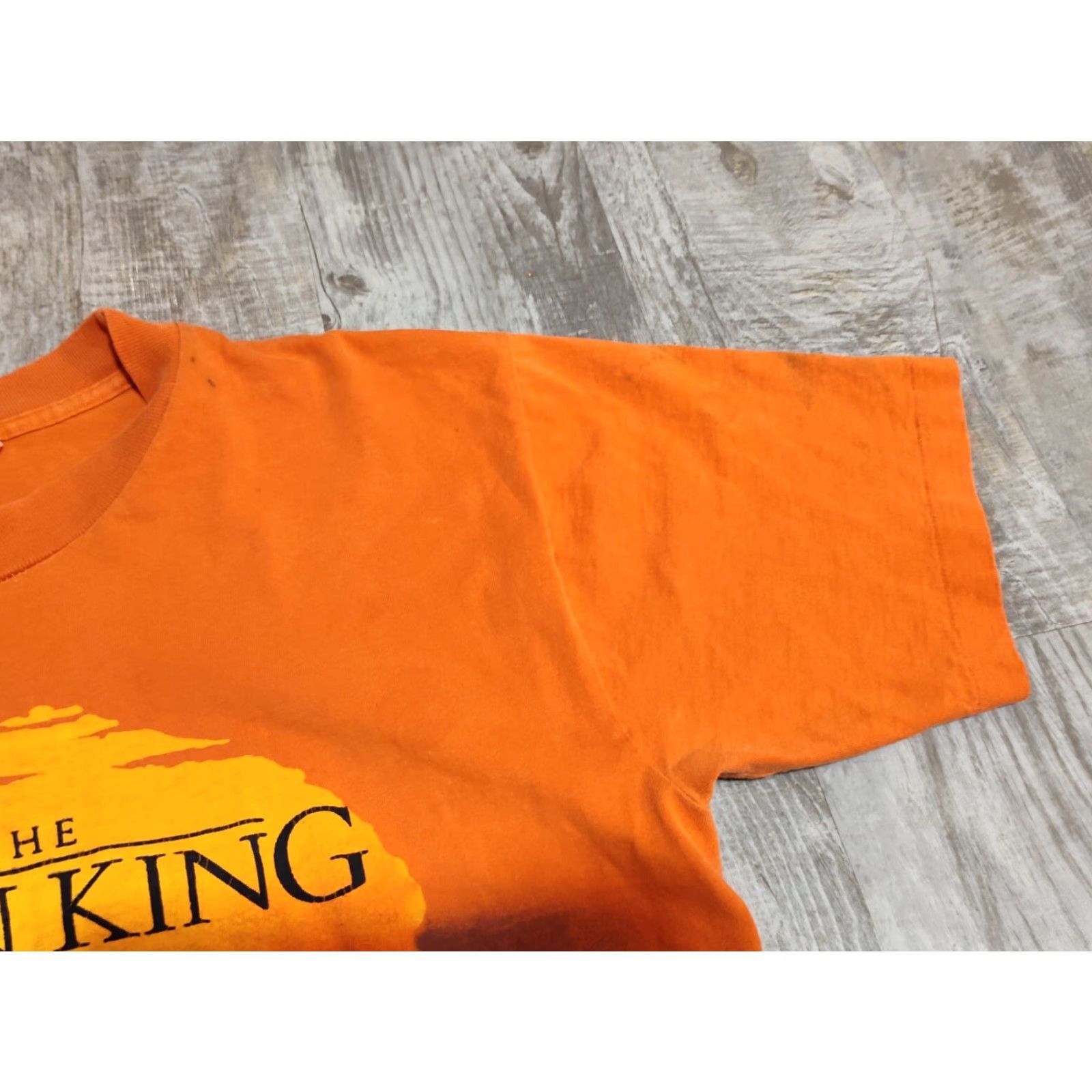 Disney VINTAGE Disney Lion King T-Shirt Single Stitch Double Sided USA L Adult Large Orange Embroidered 90s Theme Mens Size US L / EU 52-54 / 3 - 5 Thumbnail