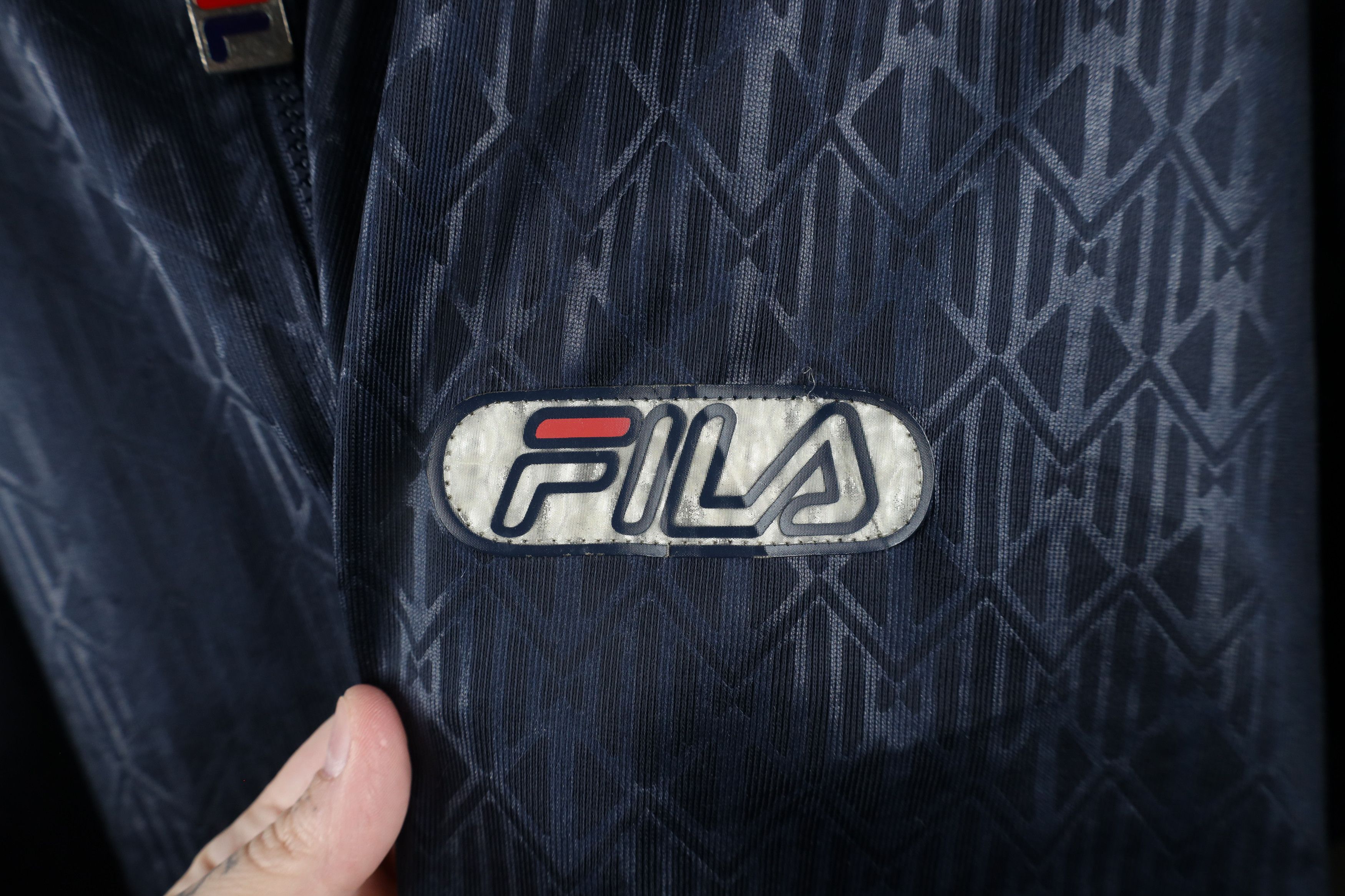 Fila × Vintage Vintage 90s Fila Spell Out Collared Pullover Polo Shirt Size US XXL / EU 58 / 5 - 4 Thumbnail