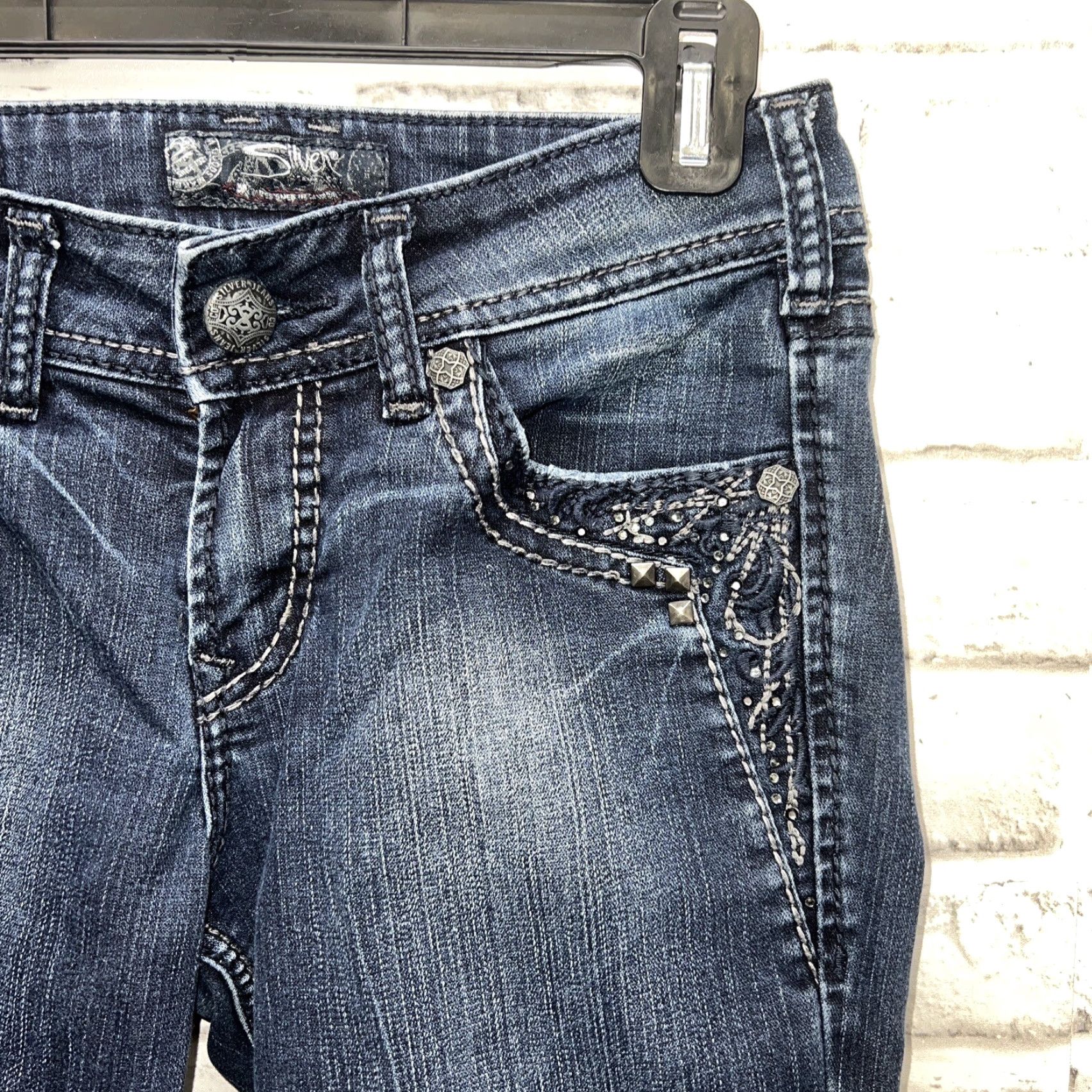 Silver Jeans Co. Silver Jeans Jeans Womens 29x31 Blue Skinny Regular Womens Size 29" - 2 Thumbnail
