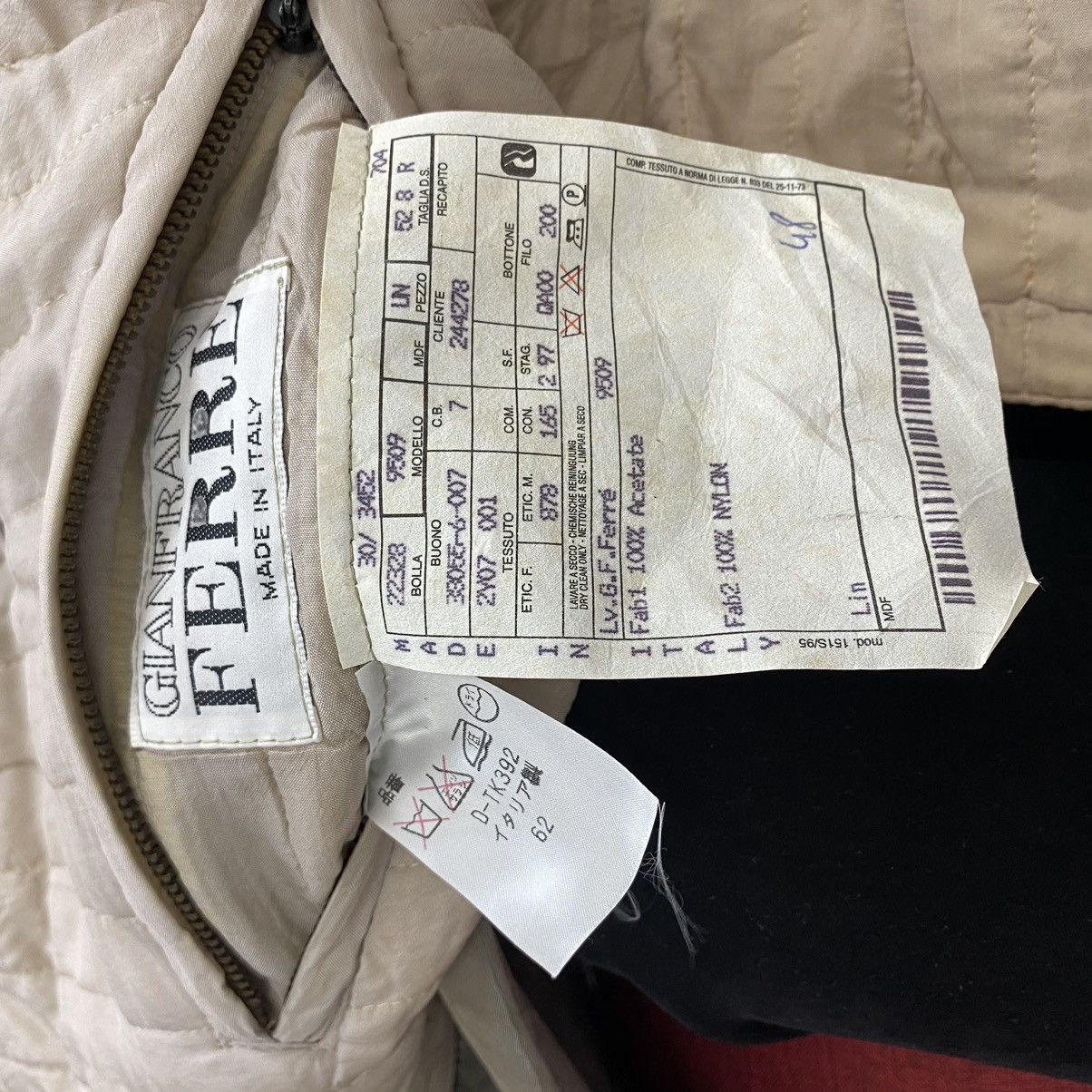 Gianfranco Ferre × Vintage Vintage GIANFRANCO FERRE ITALY Designer Brand Grey Heavy Size US XXL / EU 58 / 5 - 5 Thumbnail