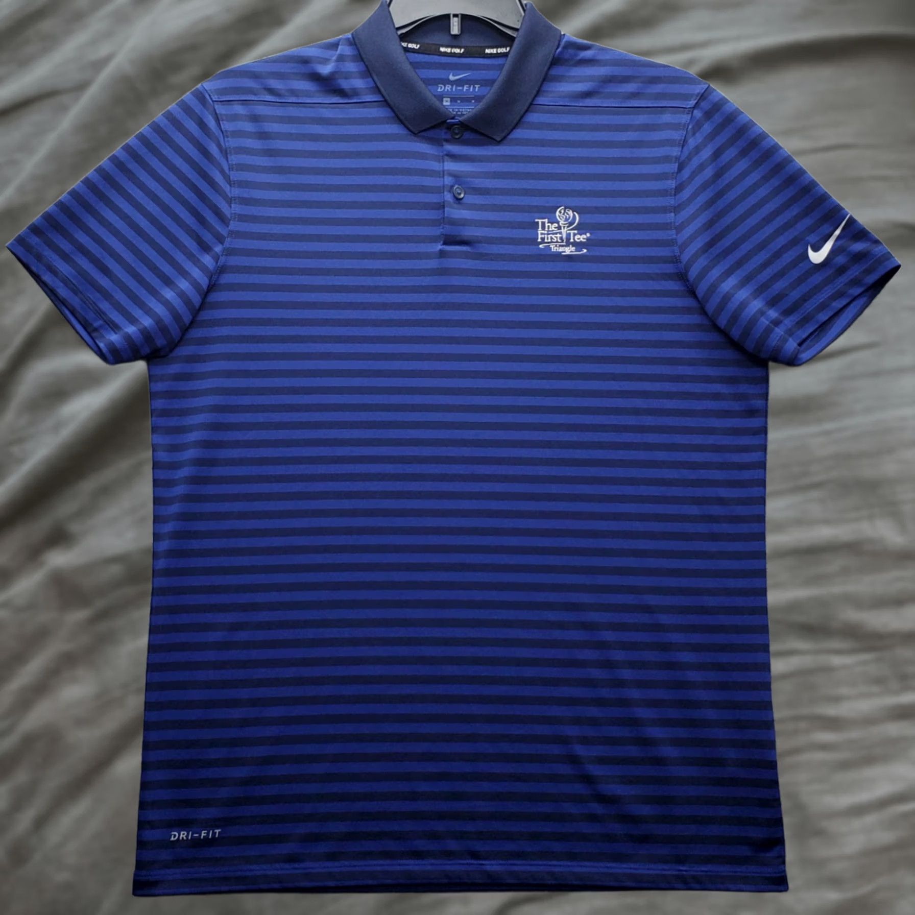 Nike Nike Dri-Fit Polo Shirt Mens M Multi Striped Golf Performance First Tee Triangle Shirt Size US M / EU 48-50 / 2 - 1 Thumbnail