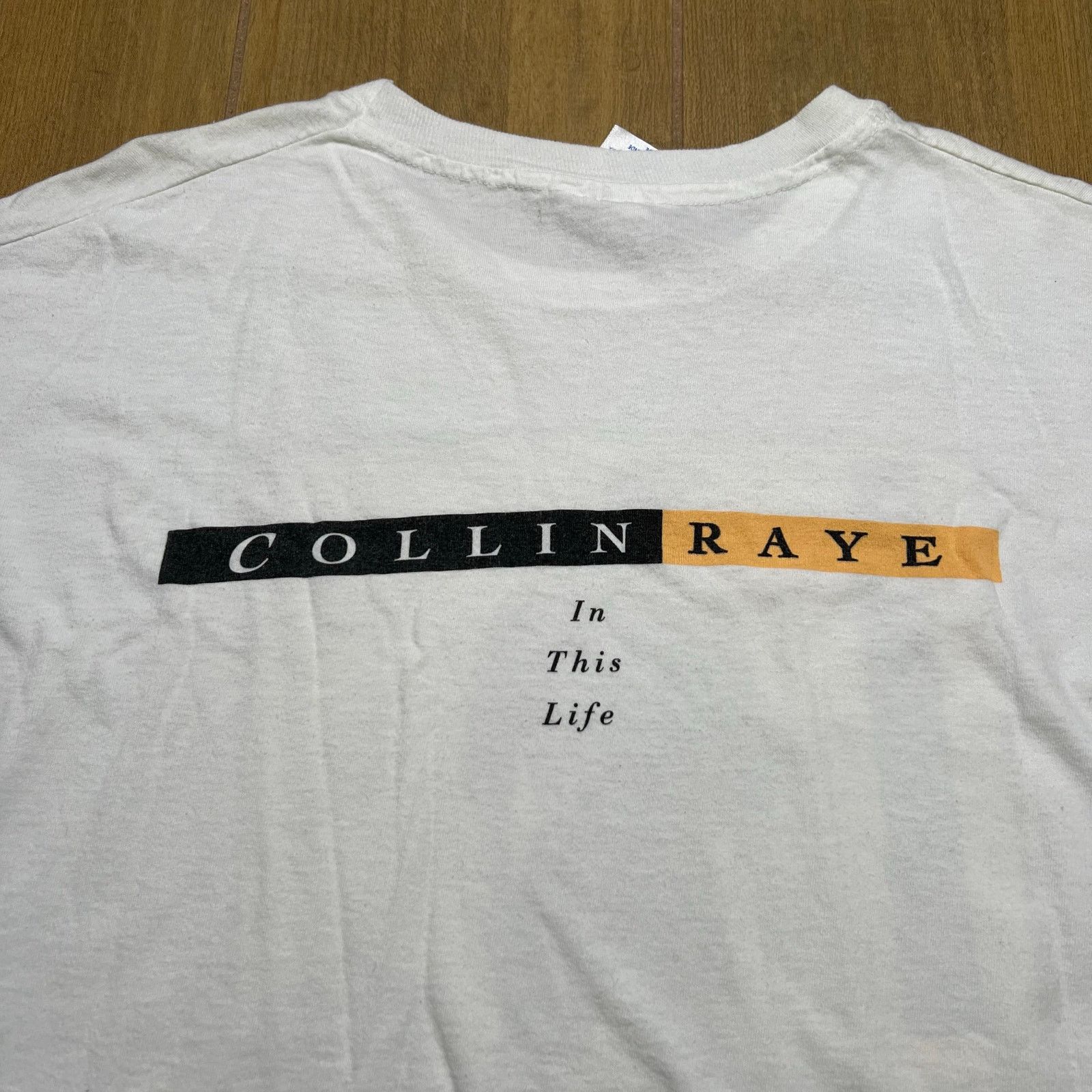 Hanes Vintage 90s Collin Raye merchandise T-shirt Men Sz XL Size US XL / EU 56 / 4 - 8 Thumbnail