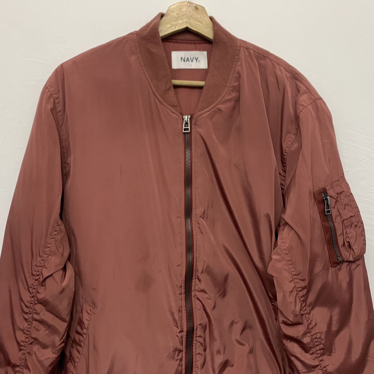 Japanese Brand Navy Bomber Jacket Size US M / EU 48-50 / 2 - 3 Thumbnail