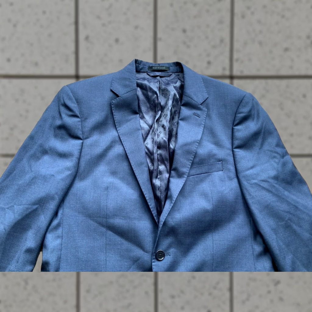 Psycho Bunny Psycho Bunny Sport Coat Mens 40 Regular Notch Wool Blue 2 Button Jacket 100% Wool Navy Blue Long Jacket 40L Size US XXS / EU 40 - 1 Thumbnail