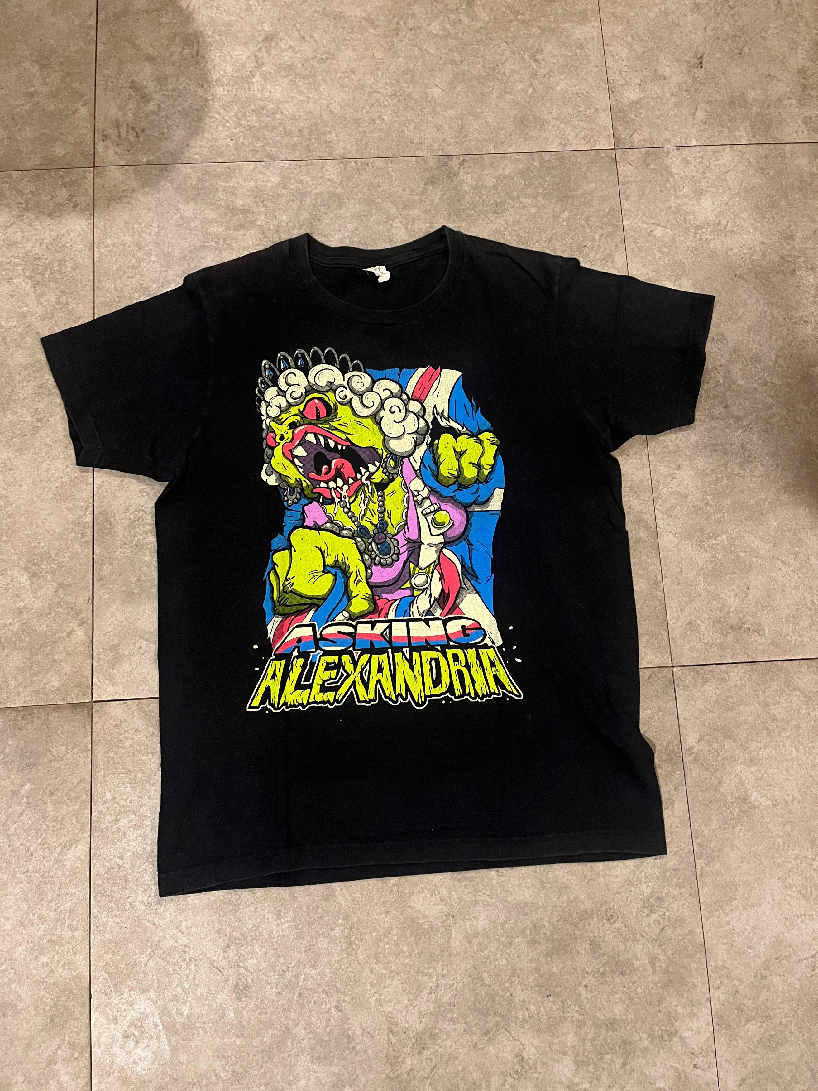 Vintage Y2K ASKING ALEXANDRIA BAND TSHIRT Size US M / EU 48-50 / 2 - 1 Thumbnail