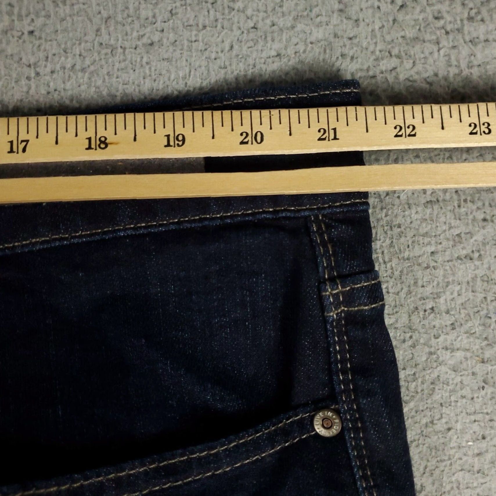 Denime Fidelity Jeans Mens 44x36 Blue Straight Leg Denim Pants Cotton High Rise Regular Fit Mens Size US 44 / EU 60 - 4 Thumbnail
