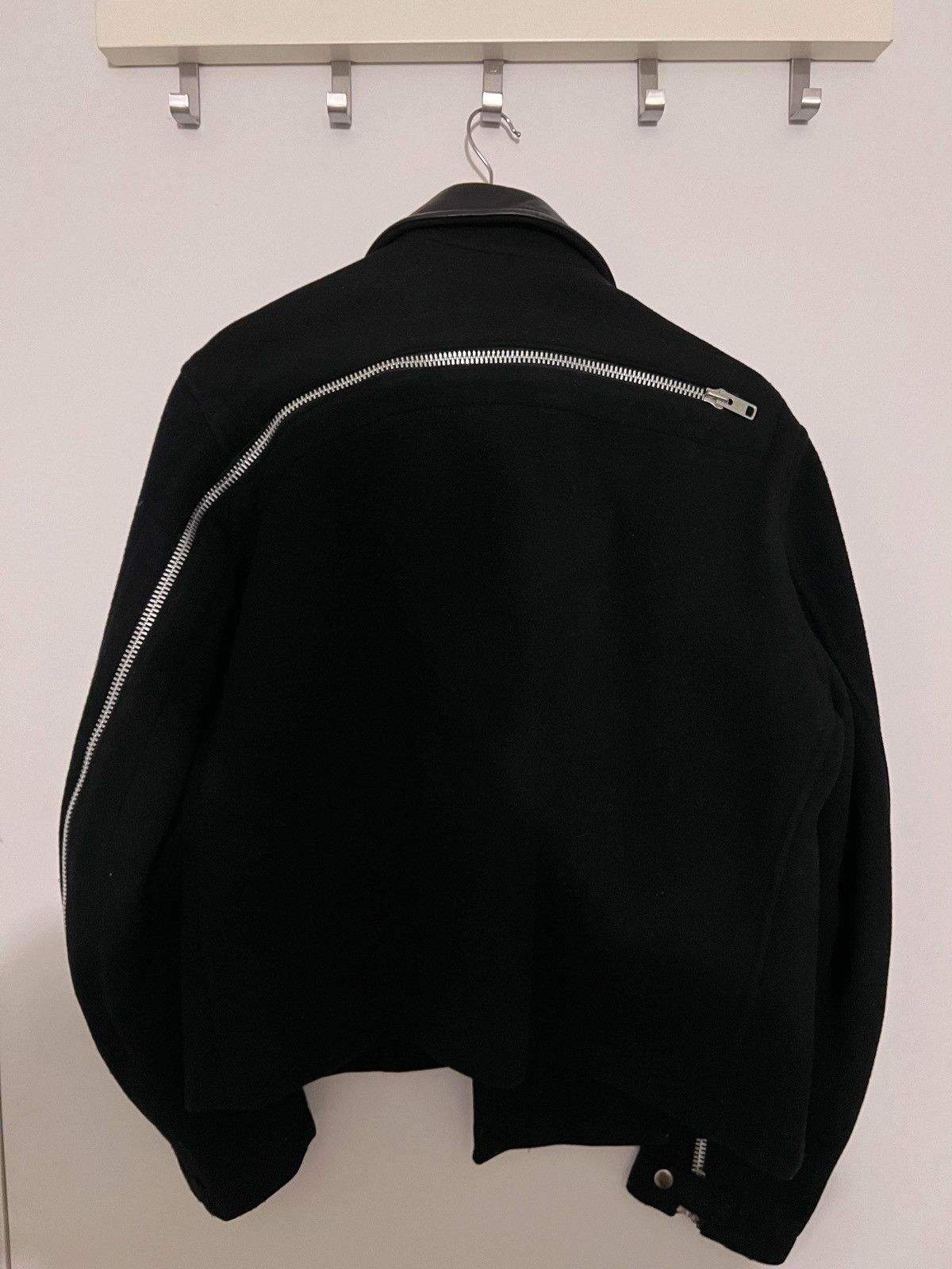 Yohji Yamamoto AW04 Backzip Heavy Wool Leather Collared Jacket Size US M / EU 48-50 / 2 - 2 Thumbnail