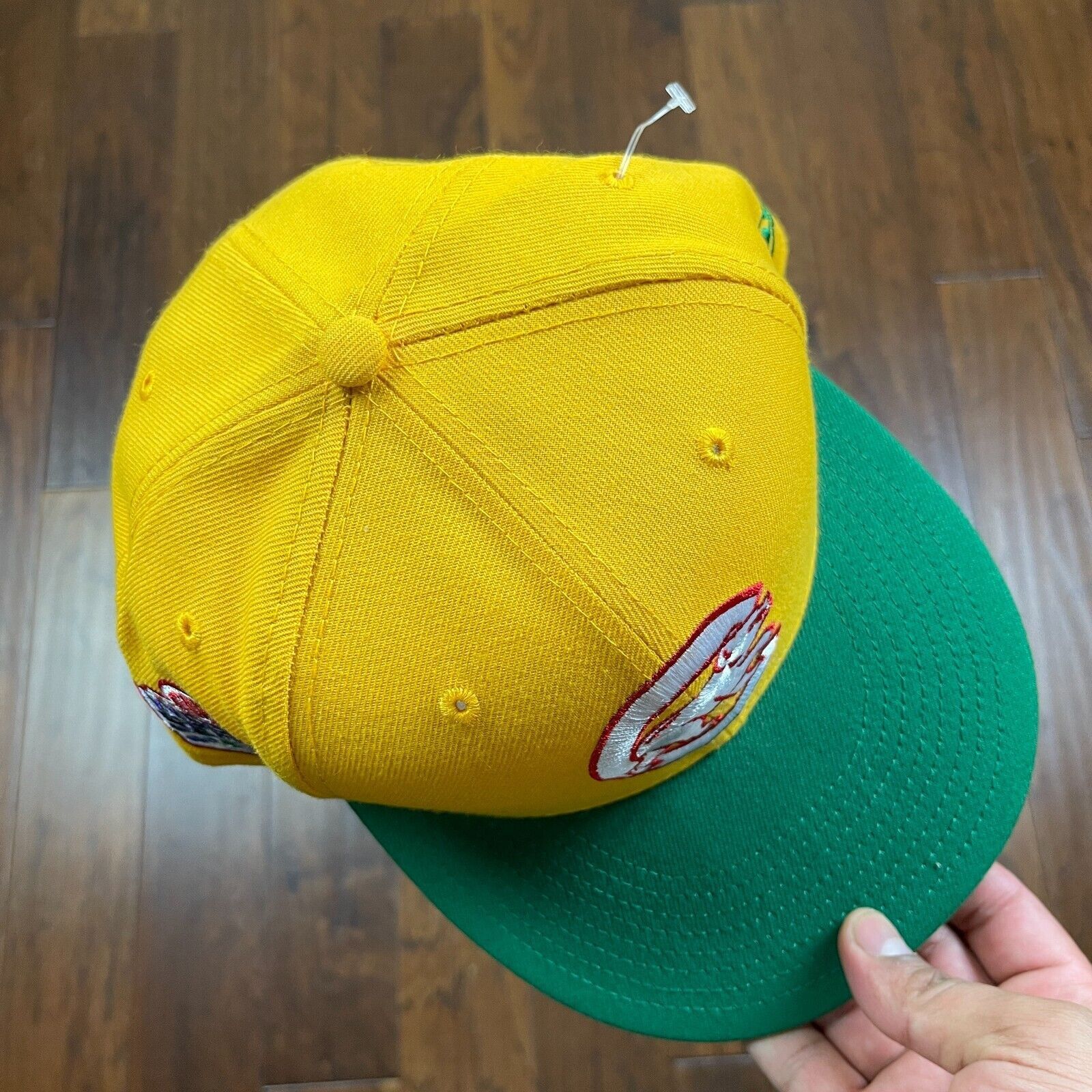 New Era Chicago Cubs Walking Bear Logo Yellow New Era Cap size 7 5/8 Size ONE SIZE - 6 Thumbnail