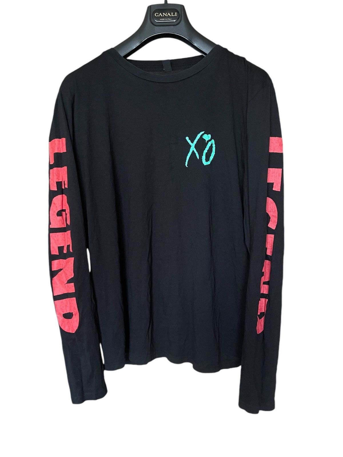 Band Tees × Vintage × XO XO The Weeknd Legend world tour black Longsleeve tee Size US M / EU 48-50 / 2 - 2 Thumbnail