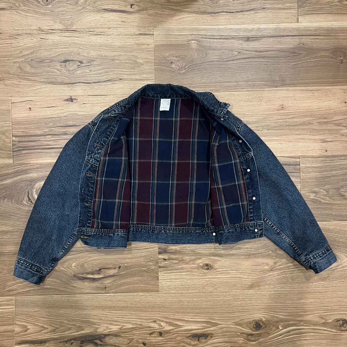 Lee Vintage Riveted Lee Blanket Lined Jean Jacket Womens Small Size S / US 4 / IT 40 - 2 Thumbnail