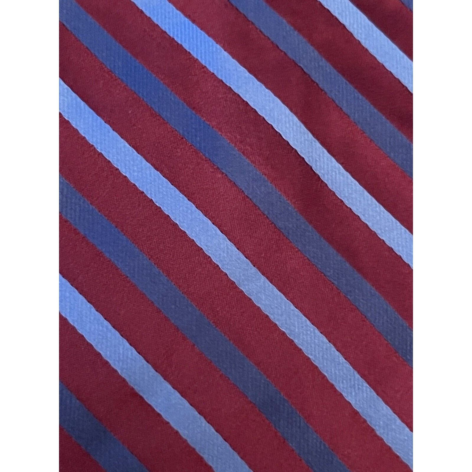 Van Heusen Van Heusen Red Blue 100% Imported Silk Made In USA Size ONE SIZE - 9 Thumbnail