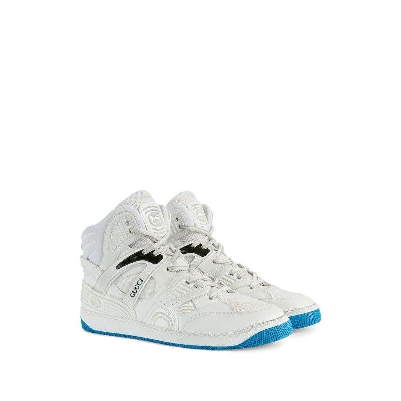 Gucci Gucci Basket High Top Sneakers sz. 9G (10 US) Size US 10 / EU 43 - 5 Thumbnail