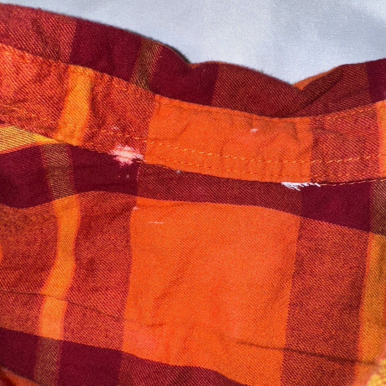 Other Quen British Rock Band Orange Plaid Shirt - XL Long Sleeve B Size XL / US 12-14 / IT 48-50 - 4 Thumbnail