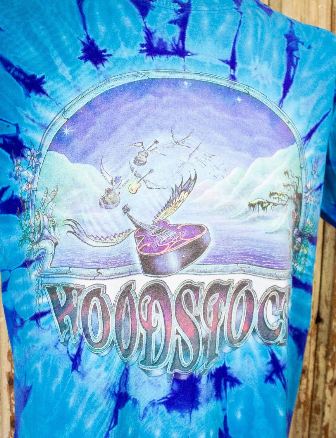 Band Tees × Vintage Vintage Woodstock Tie Dye Concert T Shirt 1994 Size US XL / EU 56 / 4 - 4 Thumbnail