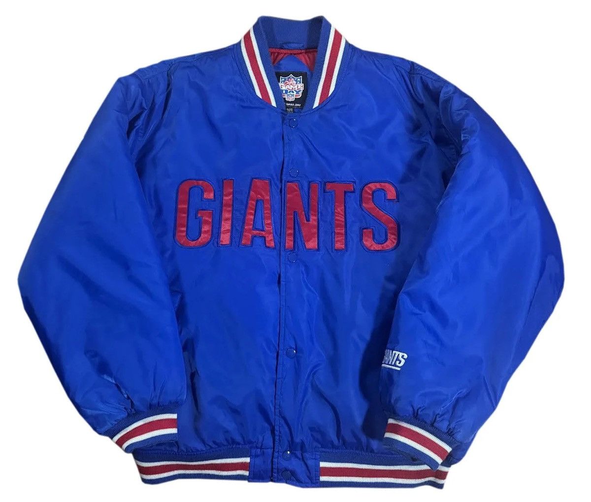Vintage Vintage Game Day New York Giants Satin Jacket (Size XL) Size US XL / EU 56 / 4 - 1 Thumbnail