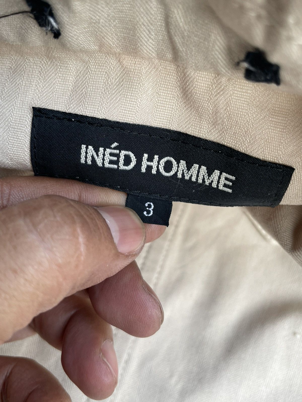 Designer × Issey Miyake × Japanese Brand Ined Homme Herringbong Twill Jacket Size M / US 6-8 / IT 42-44 - 8 Thumbnail