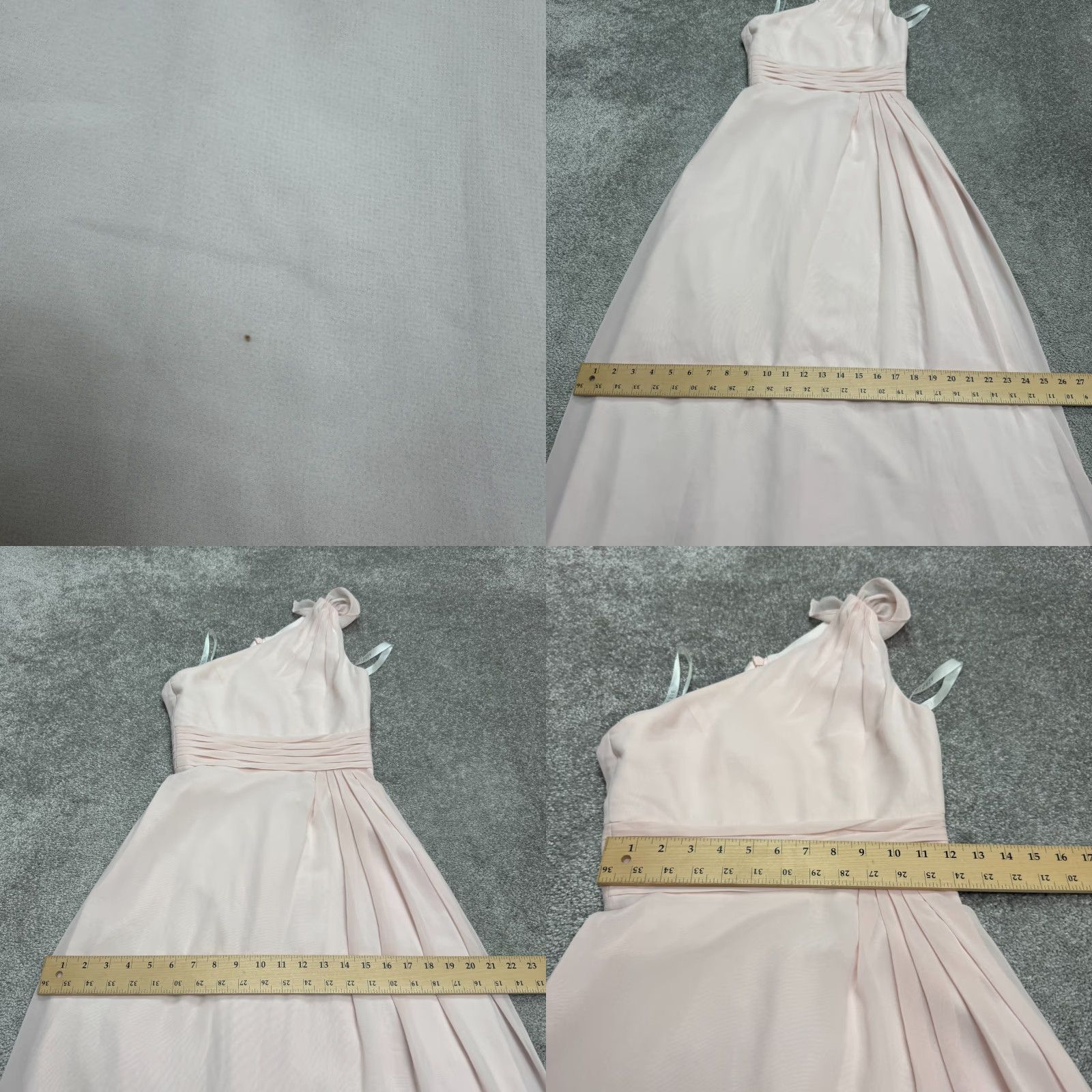 Pinko **Azazie Cleo Bridesmaid Formal Long Dress Pink One Shoulder Chiffon** User: **Cleo Azazie Bridesmaid Formal Long Pink Chiffon One Shoulder** Size XL / US 12-14 / IT 48-50 - 9 Thumbnail