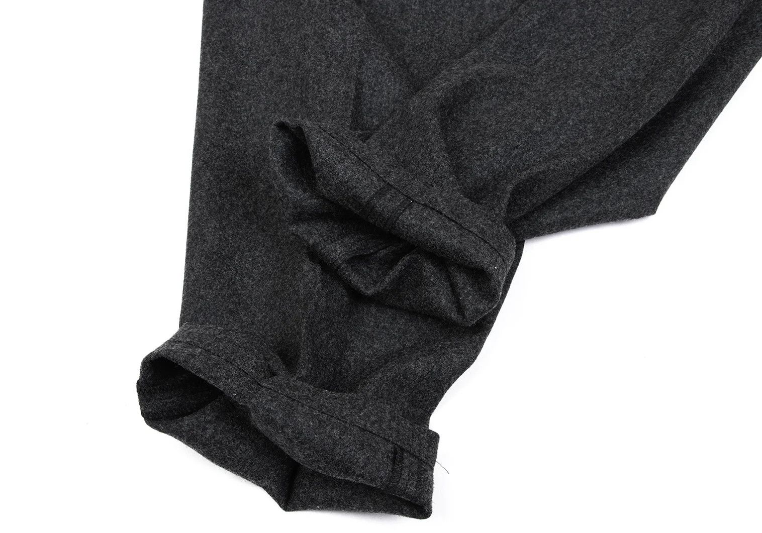 Y's for Men Melton Wool Two-Tuck Pants in Gray Size US 32 / EU 48 - 7 Thumbnail