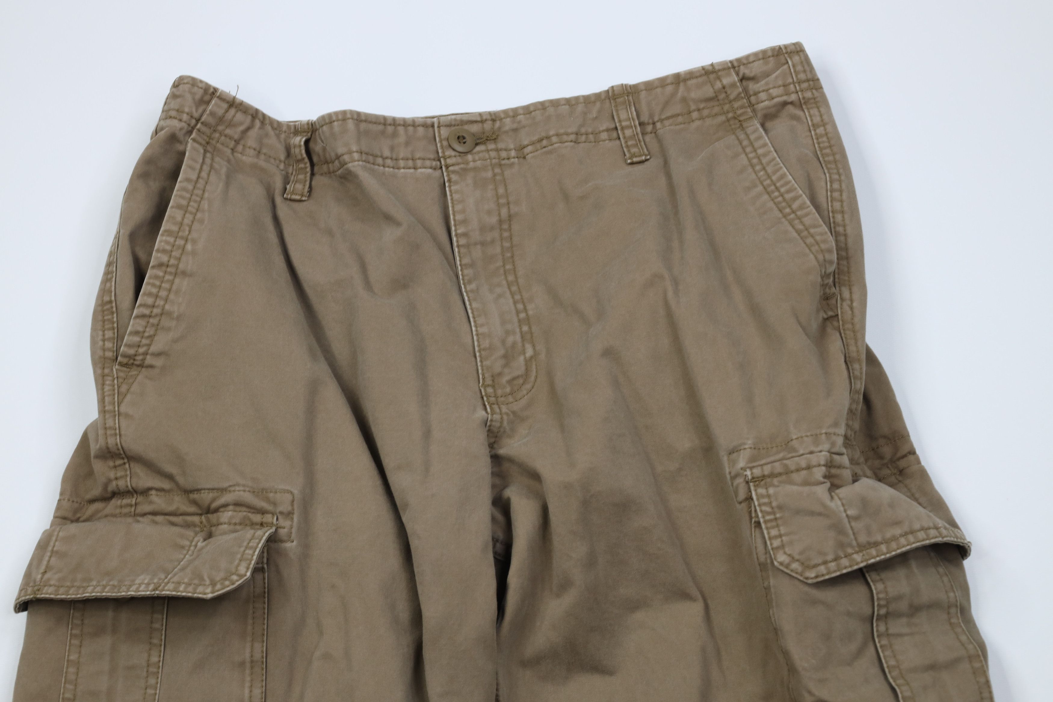 Gap Vintage 90s Y2K Gap Heavyweight Wide Leg Cargo Pants Brown Size US 34 / EU 50 - 2 Thumbnail