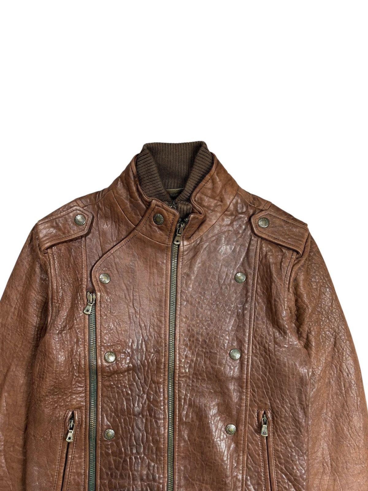 Dolce & Gabbana Archive Dolce Gabbana Double Chest Napoleon Leather Jacket Size US S / EU 44-46 / 1 - 7 Thumbnail