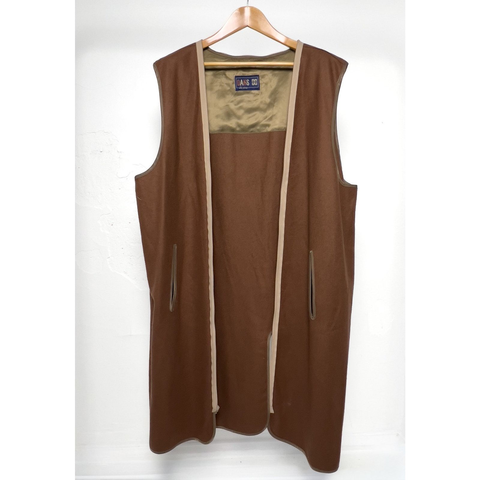 DAKS Daks Classic Khaki Brown Mac Coat, Men's Size US 44, EU 54 Size US XL / EU 56 / 4 - 11 Thumbnail