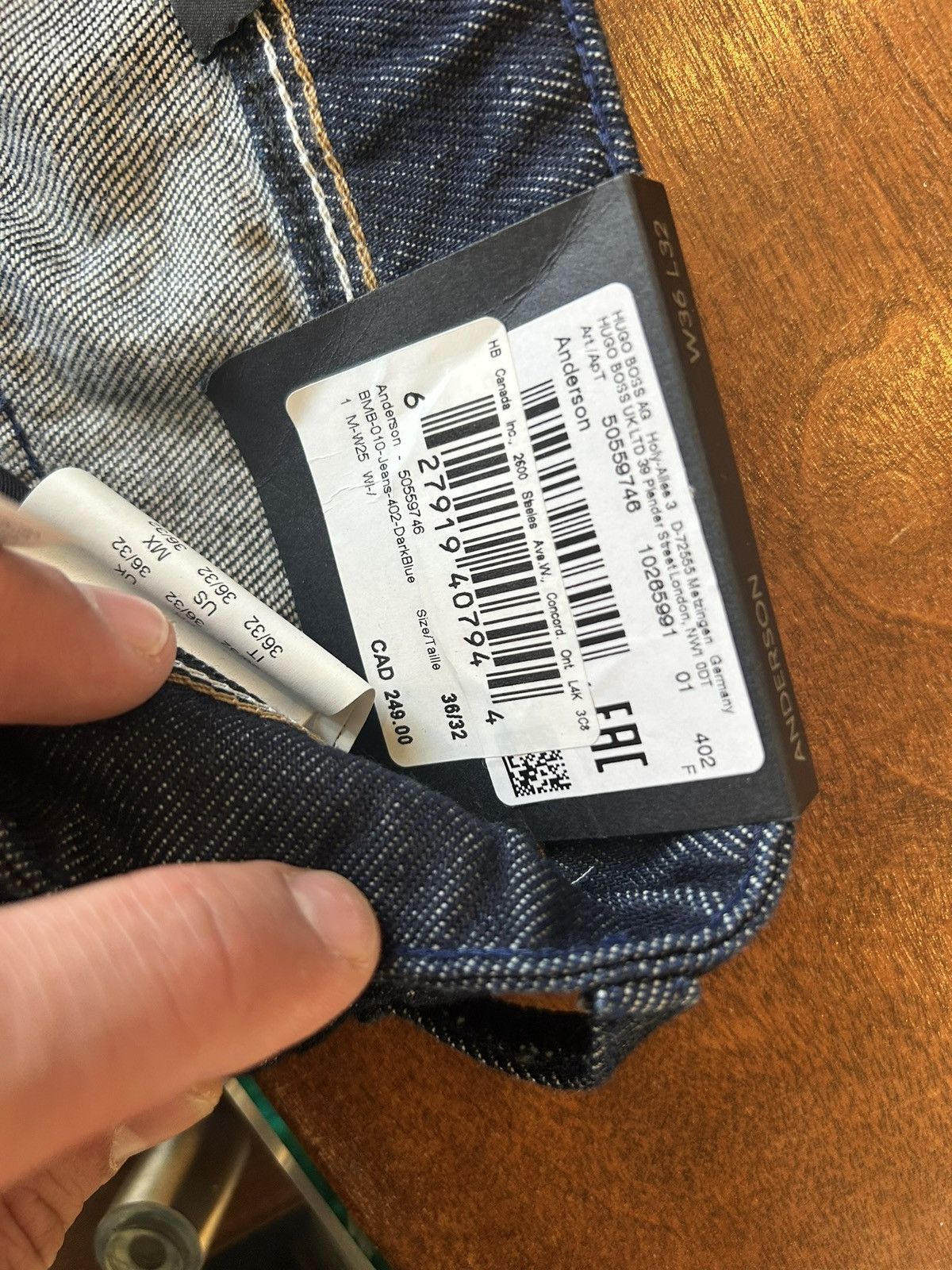 Hugo Boss HugoBoss Jeans in 36-32 Dark blue Size US 36 / EU 52 - 4 Thumbnail