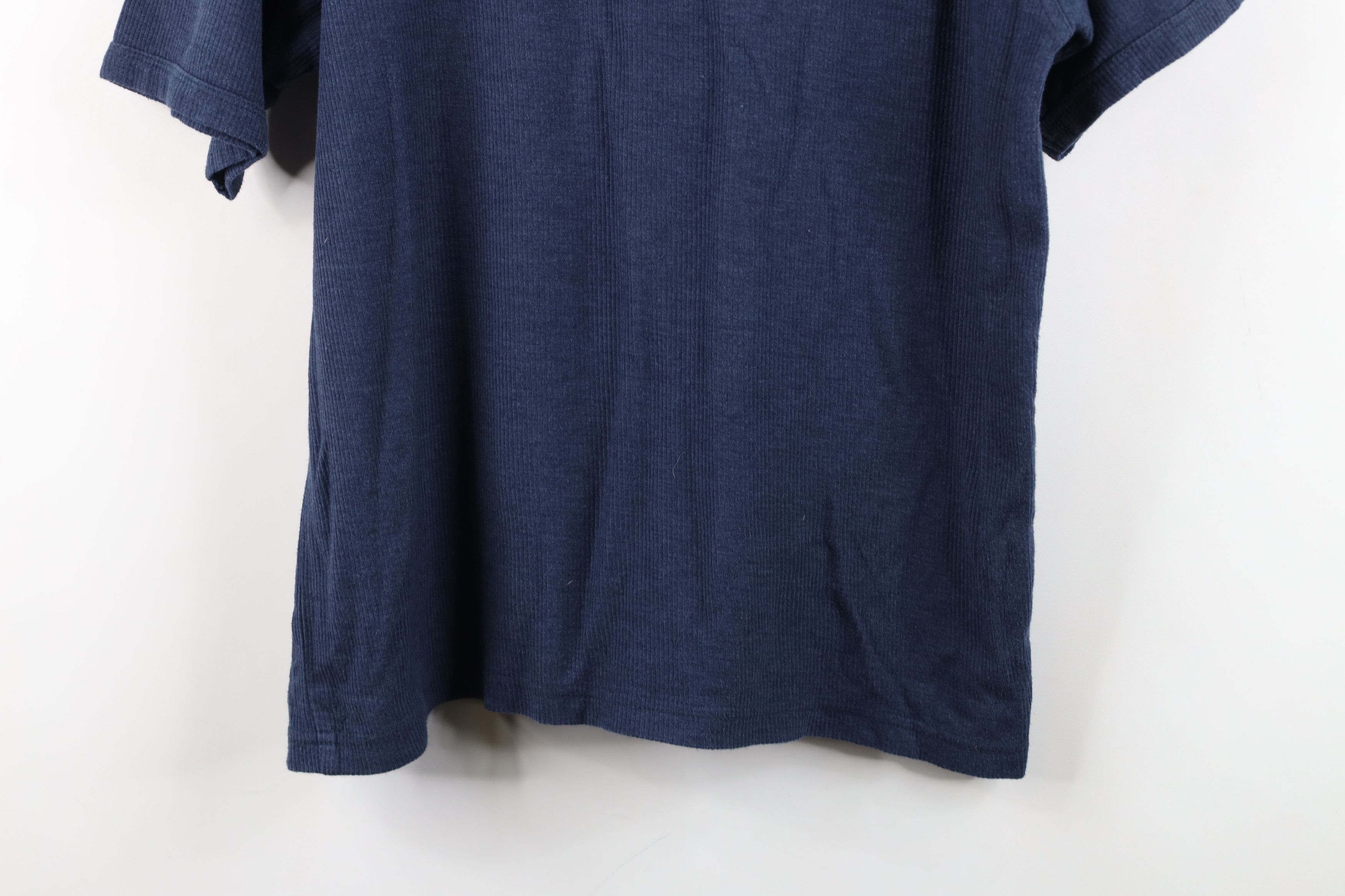 Vintage Vintage 90s Y2K Streetwear Ribbed Knit Short Sleeve T-Shirt Size US S / EU 44-46 / 1 - 12 Thumbnail