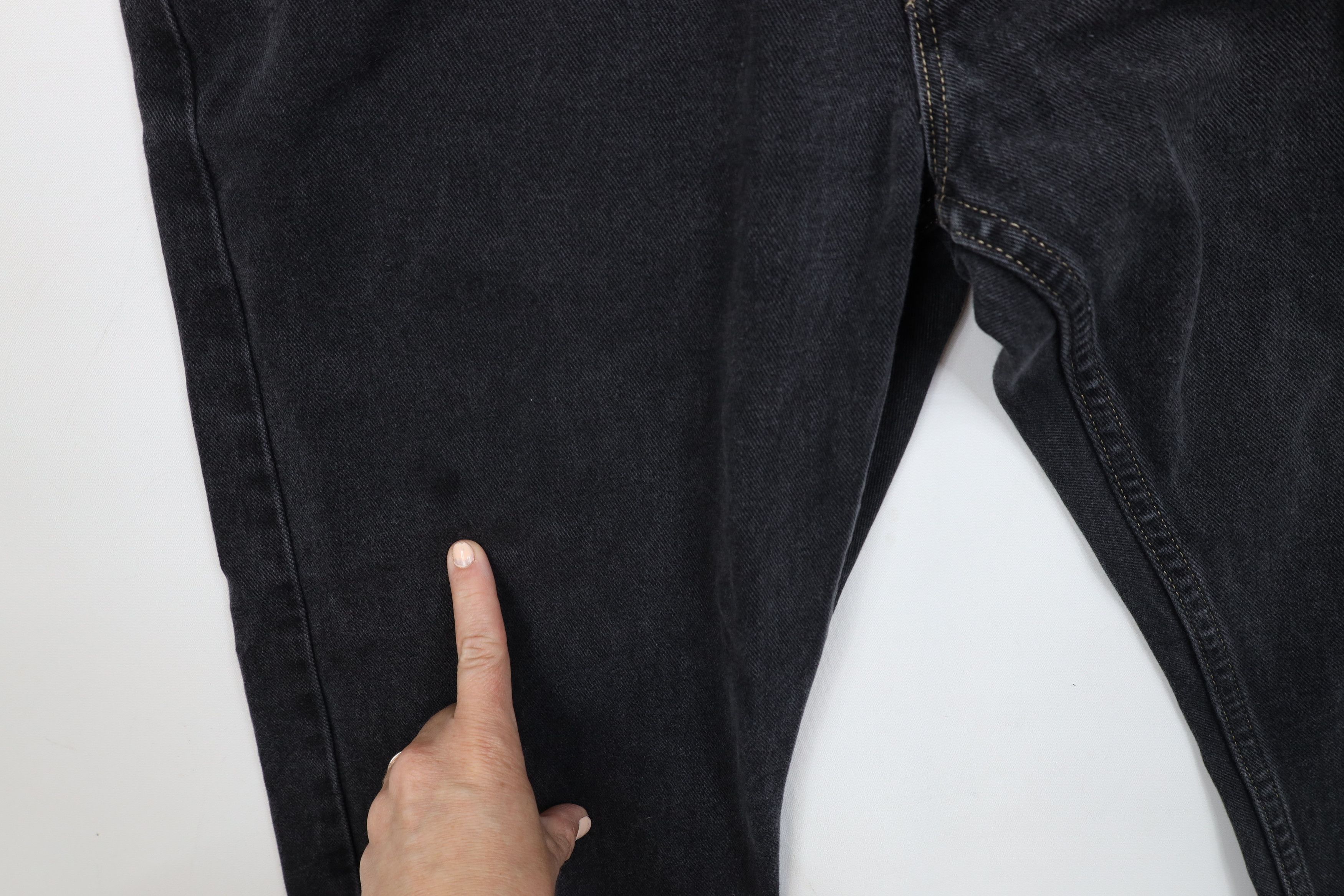 Tommy Hilfiger Vintage 90s Tommy Hilfiger Baggy Wide Leg Denim Jeans Black Size US 32 / EU 48 - 7 Thumbnail