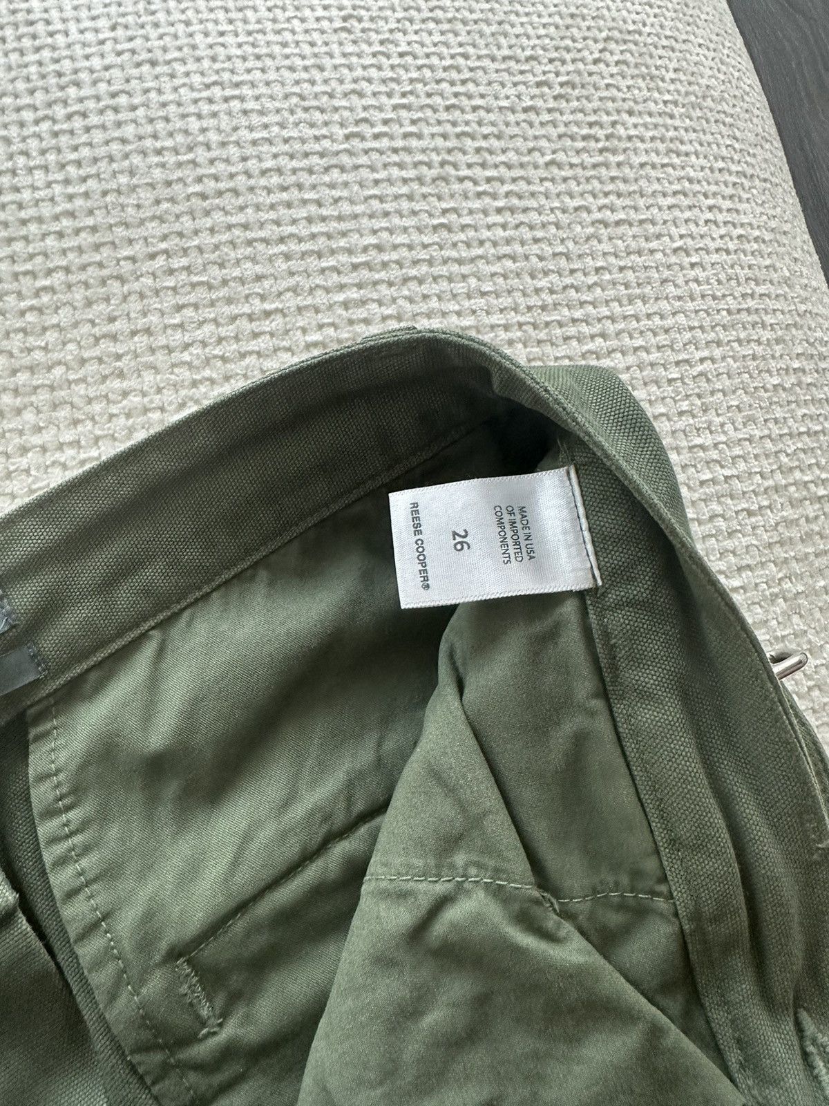 Reese Cooper Reese Cooper Organic Dye Cargo Trouser in Sage Size US 26 / EU 42 - 5 Thumbnail