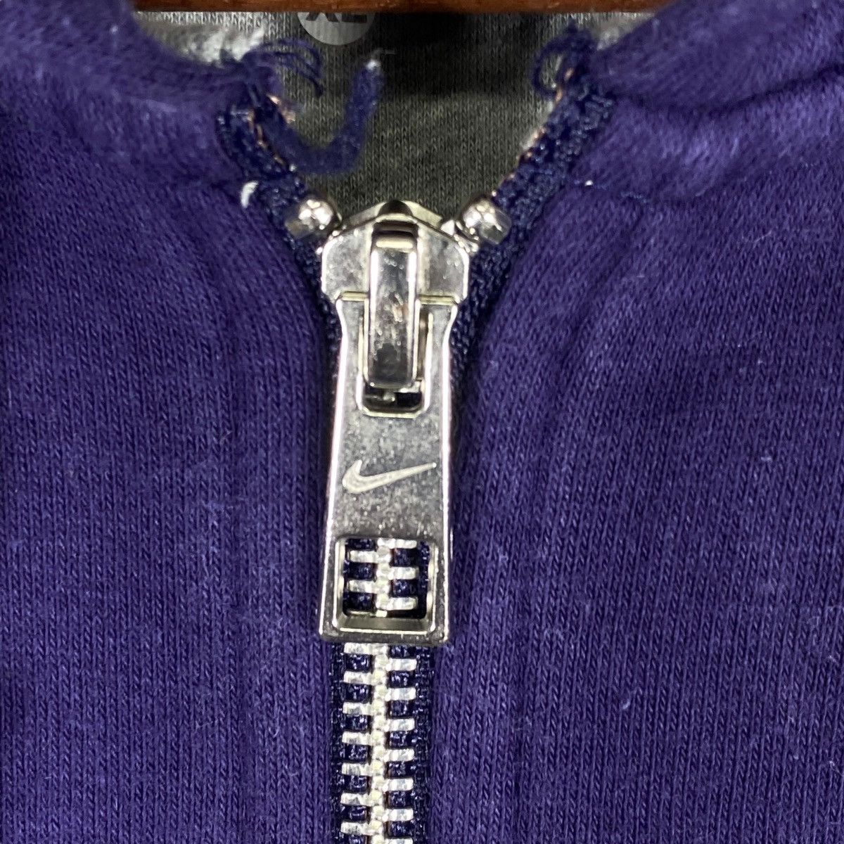 Nike × Vintage Vintage Nike Hoodie Sweatshirt Full Zip Purple Size XL Size US XL / EU 56 / 4 - 5 Thumbnail