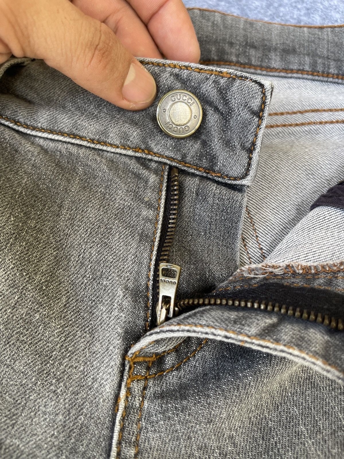 Gucci Vintage🔥Gucci🔥Flared Elastane Denim Y2k Size 29" - 8 Thumbnail