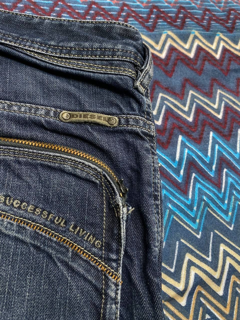 Diesel × Jean Vintage Diesel POIAK Industry Faded Jeans Pants Denim Size US 31 - 5 Thumbnail